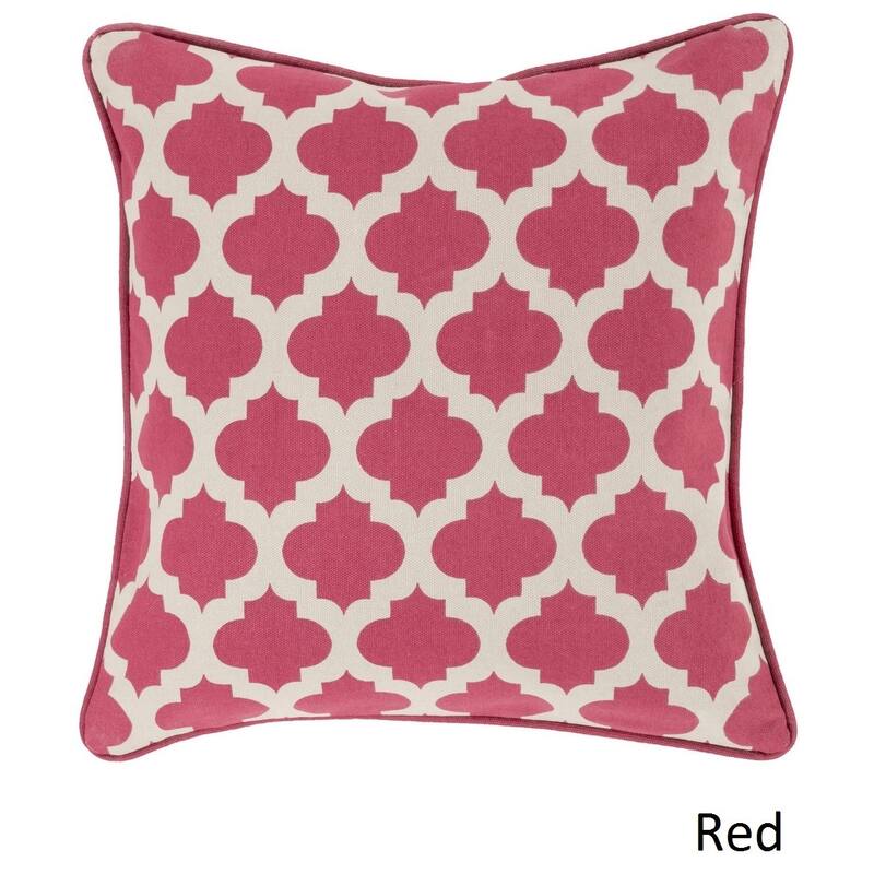 Artistic Weavers Decorative Fair 22-inch Poly or Feather Down Filled Pillow - Down - Red