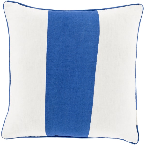 slide 1 of 3, Decorative Langton 22-inch Poly or Feather Down Filled Pillow Down - Blue