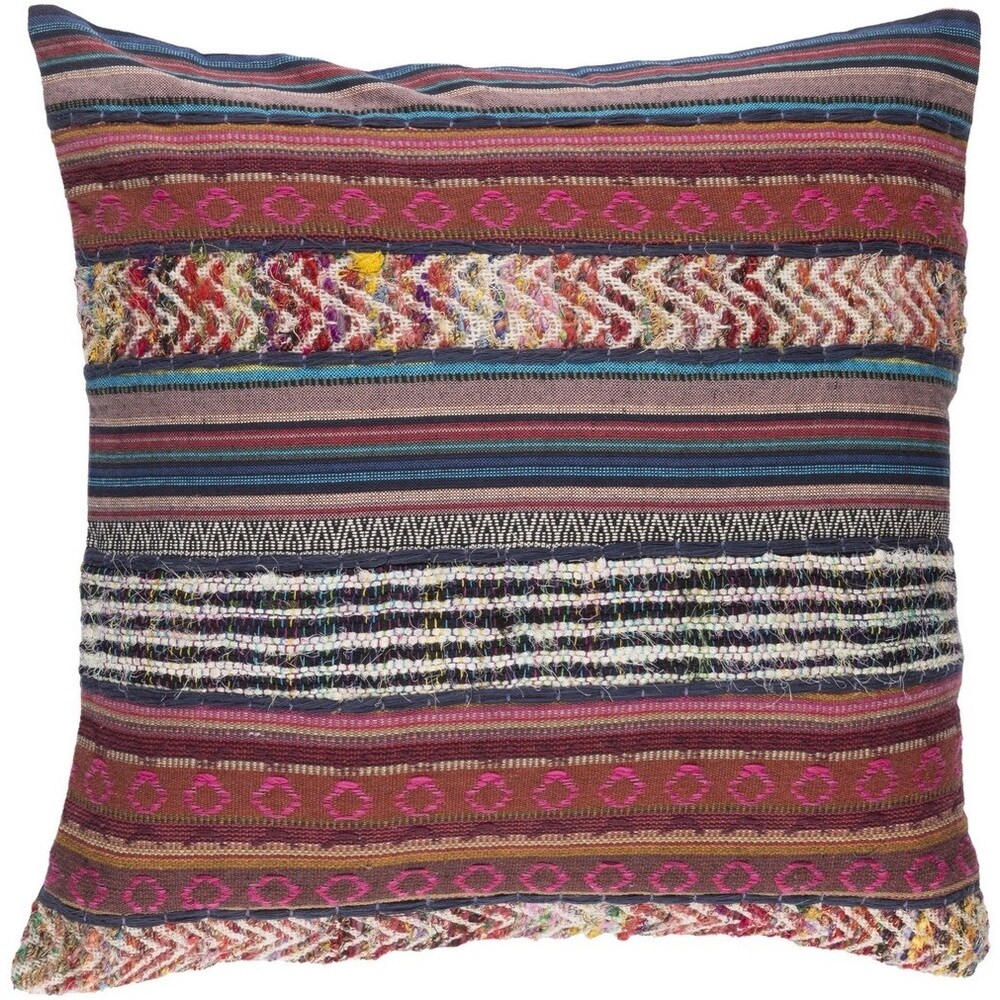 red boho pillow