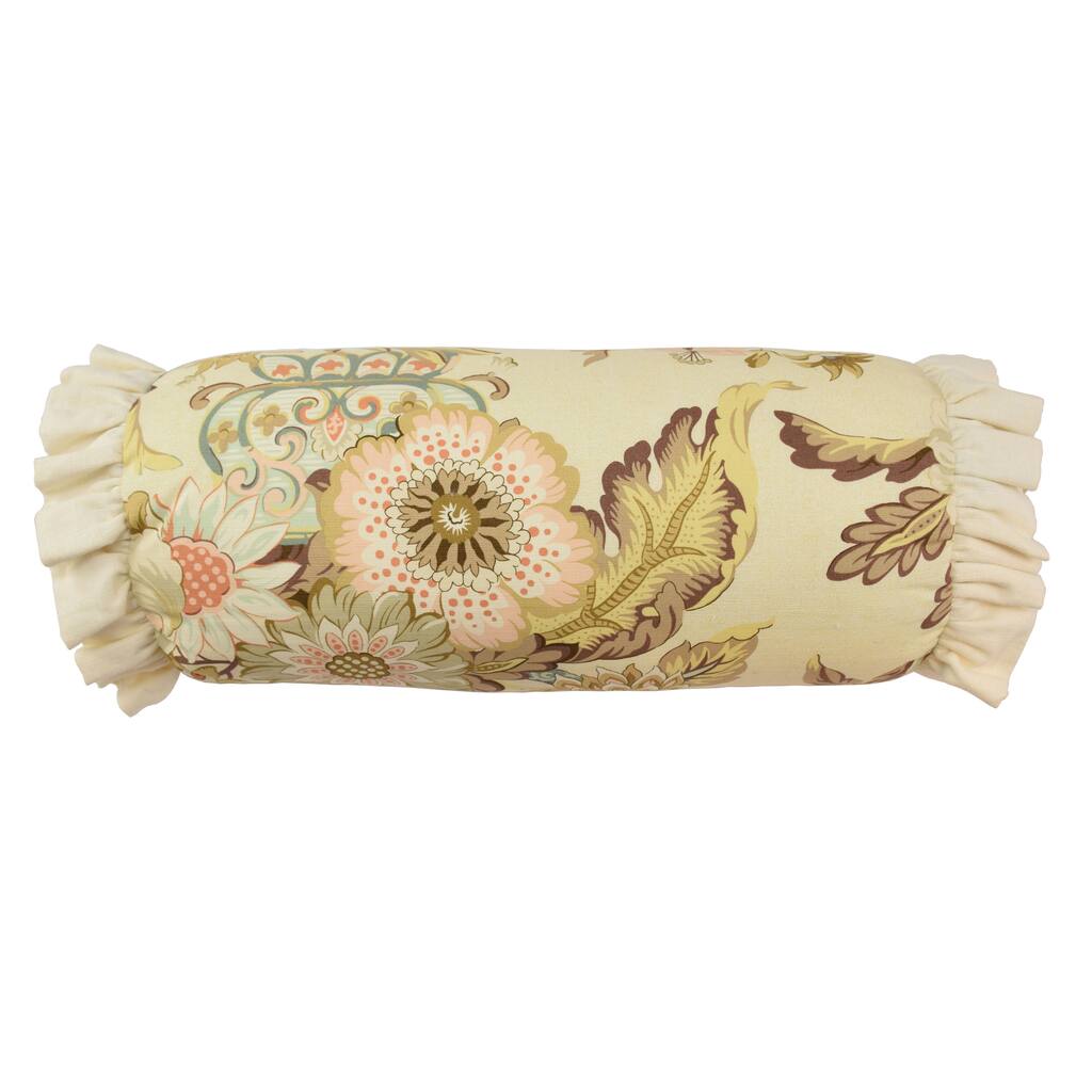 Waverly Graceful Garden Neck Roll Decorative Throw Pillow