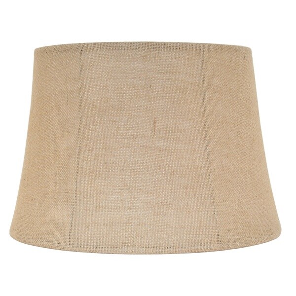 Designer Khaki Finish Linen Bell Shade