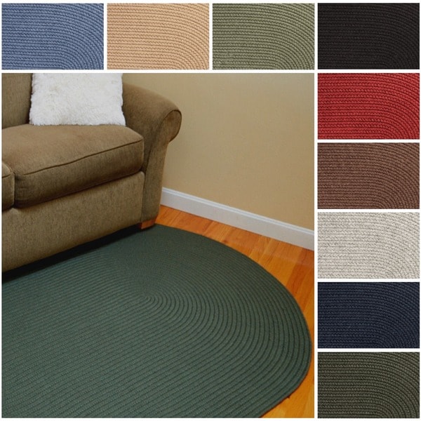 Rhody Rug Woolux Wool Oval Braided 3 X 5 On Rhody Rug Woolux Wool Oval Braided 3 X27 X 5
