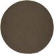 Rhody Rug Madeira Indoor/ Outdoor Braided Rounded Area Rug - Dark Taupe - 8' Round