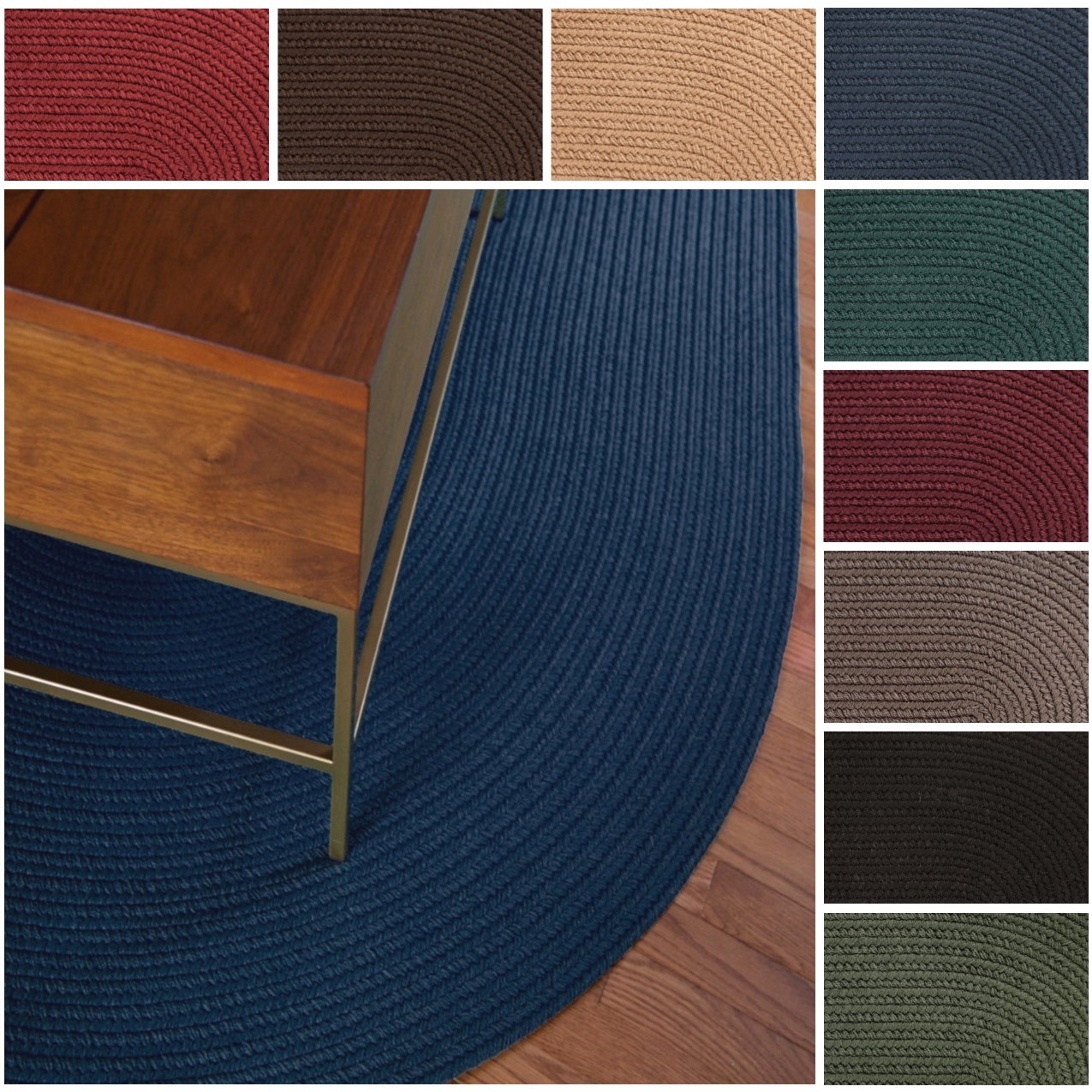 Shop Rhody Rug Madeira Indoor/ Outdoor Oval Braided Rug (4' x 6') On