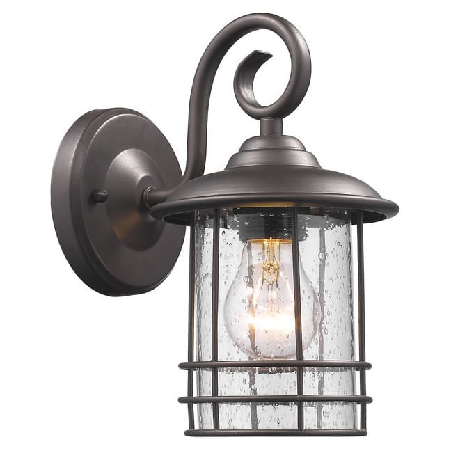 Chloe Transitional 1-light Oil Rubbed Bronze Outdoor Wall Lantern 2-pack