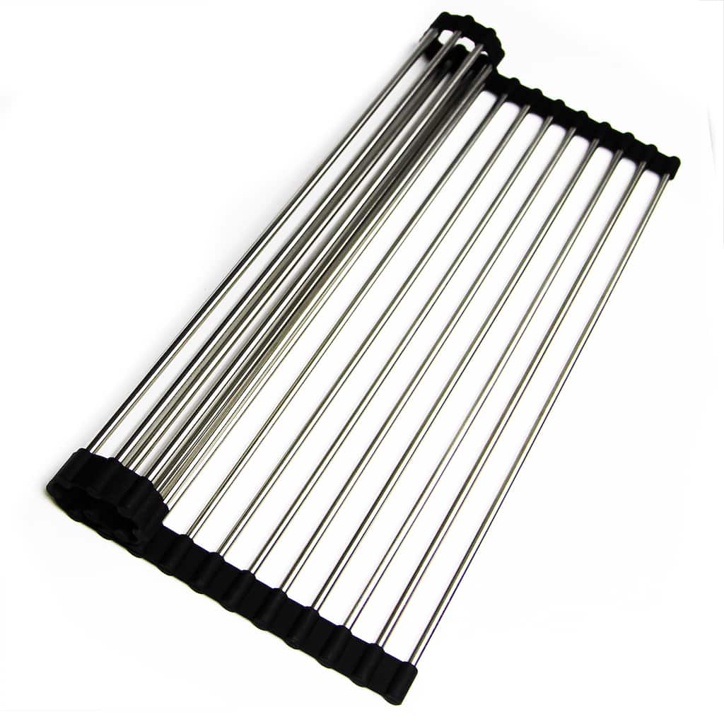 Highpoint Collection Stainless Steel Roll-up Kitchen Mat - 12.5 x 18.5 x .25