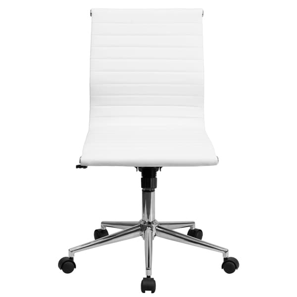 White desk chair discount armless