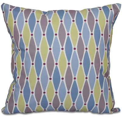 Wavy Splash Geometric Print 26-inch Throw Pillow