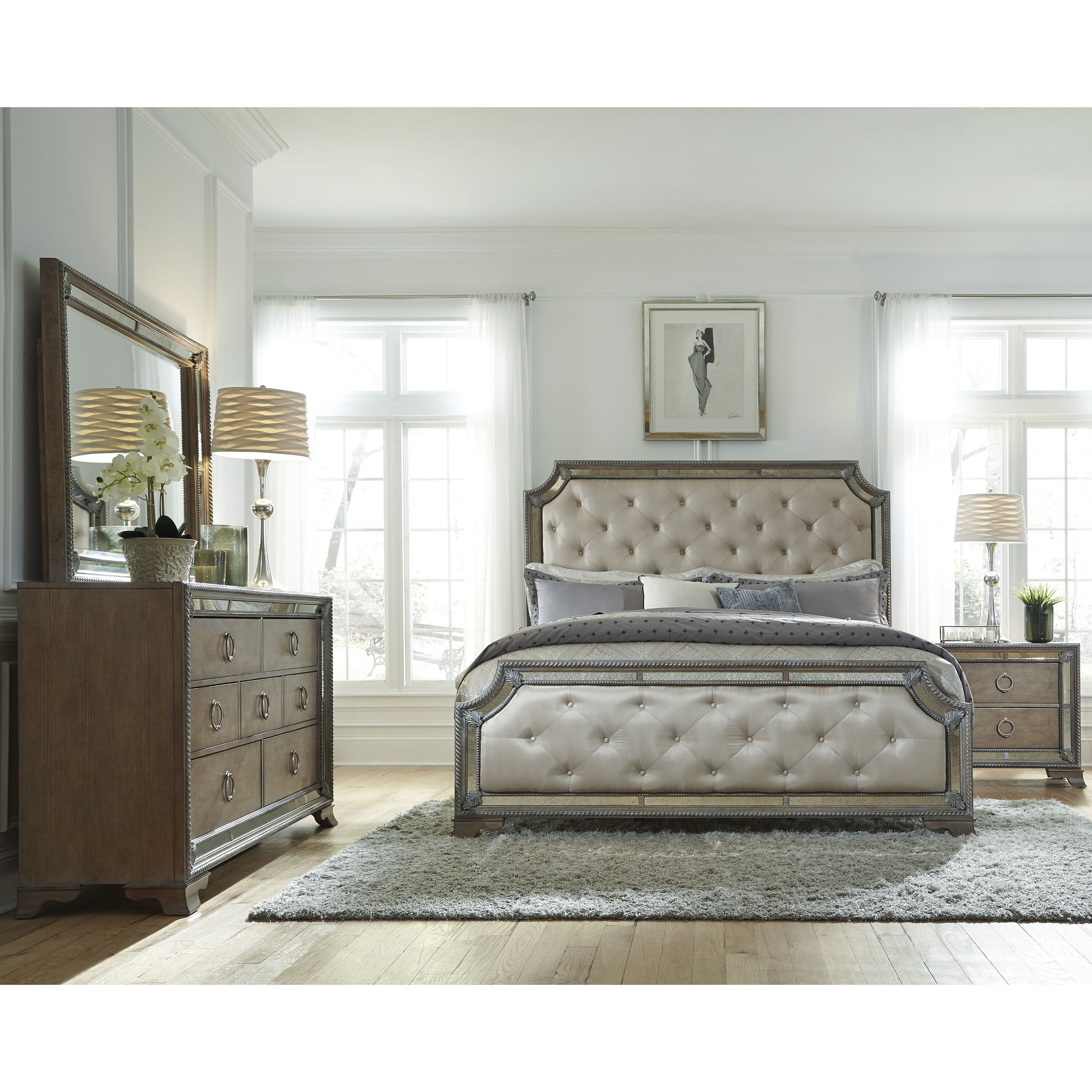 Shop Mariah King-size Bed Frame - Free Shipping Today - Overstock.com ...