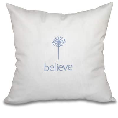 Make a Wish Word Print 20-inch Throw Pillow