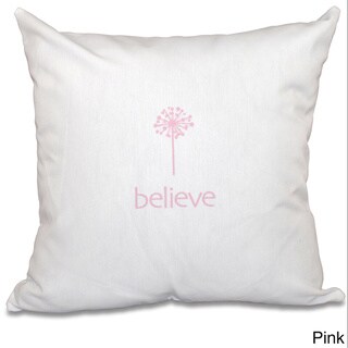 Make a Wish Word Print 20-inch Throw Pillow
