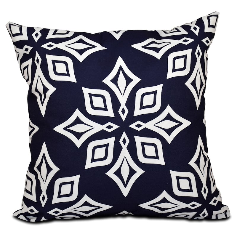 Beach Star Geometric Print 18-inch Throw Pillow