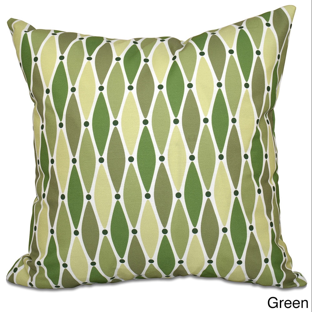 Wavy Geometric Print 18-inch Throw Pillow