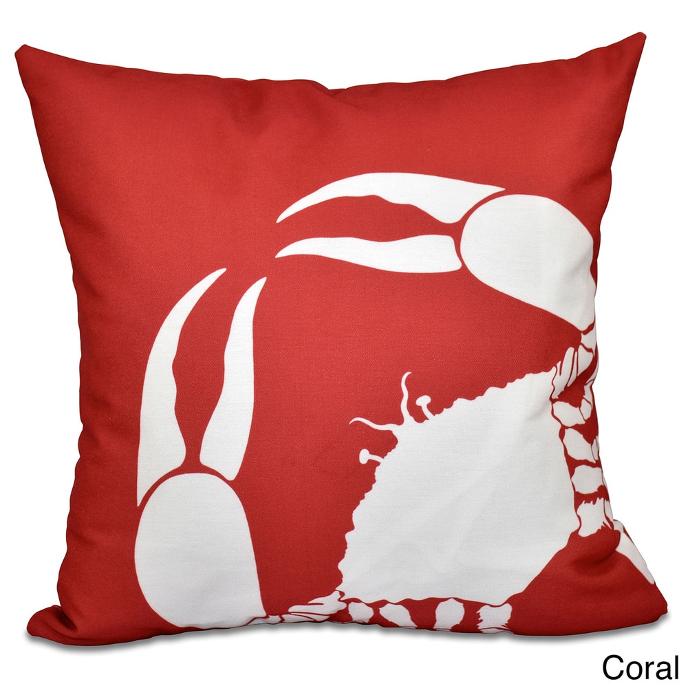 Crab Dip Animal Print 18-inch Throw Pillow