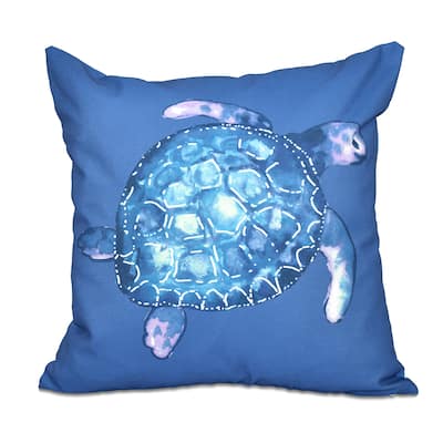 Sea Turtle Animal Print 18-inch Throw Pillow