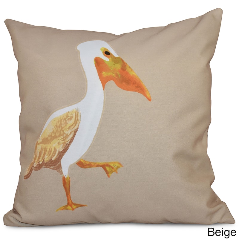 Pelican March Animal Print 18-inch Throw Pillow