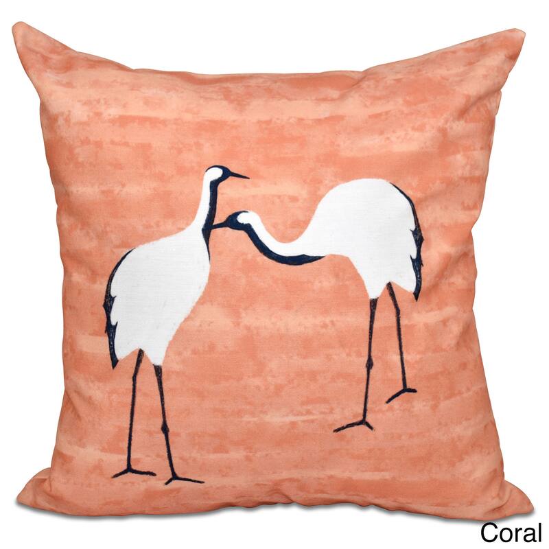 Stilts Animal Print 18-inch Throw Pillow - Orange