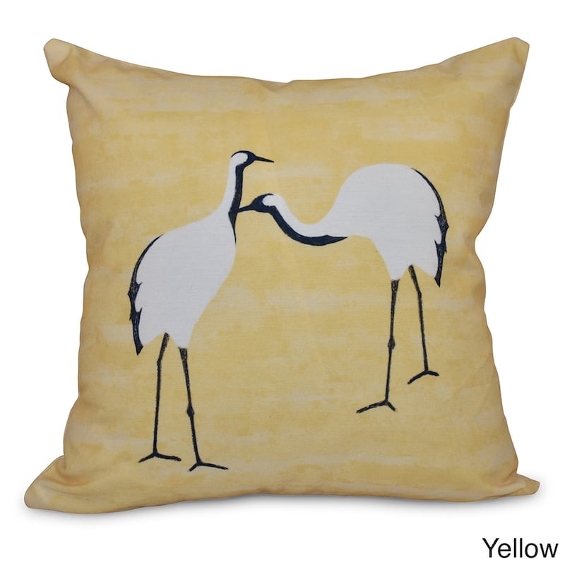Stilts Animal Print 18-inch Throw Pillow - Yellow