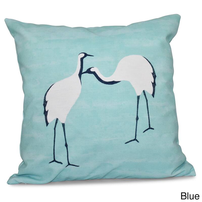 Stilts Animal Print 18-inch Throw Pillow - Aqua