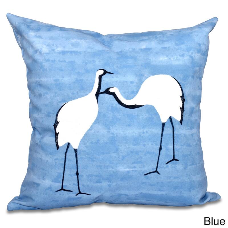 Stilts Animal Print 18-inch Throw Pillow - Blue