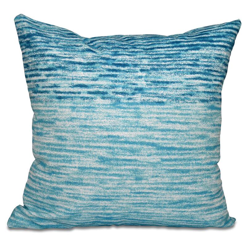 Ocean View Geometric Print 16-inch Throw Pillow