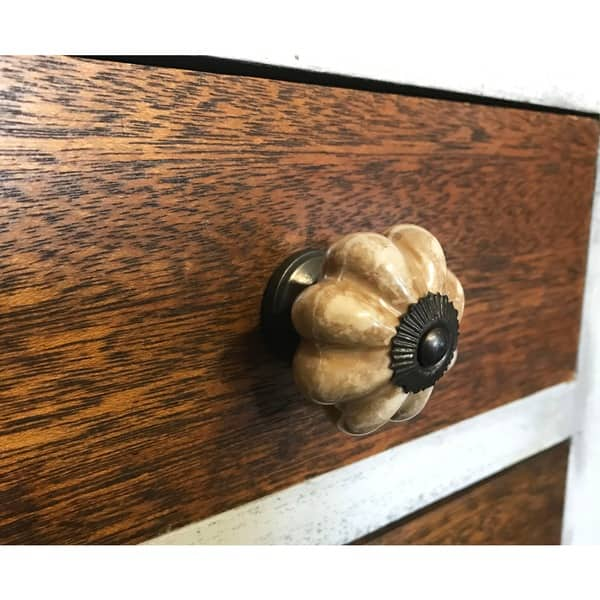 Shop Brown Marble Melon Ceramic Drawer Door Cabinet Knob Pack