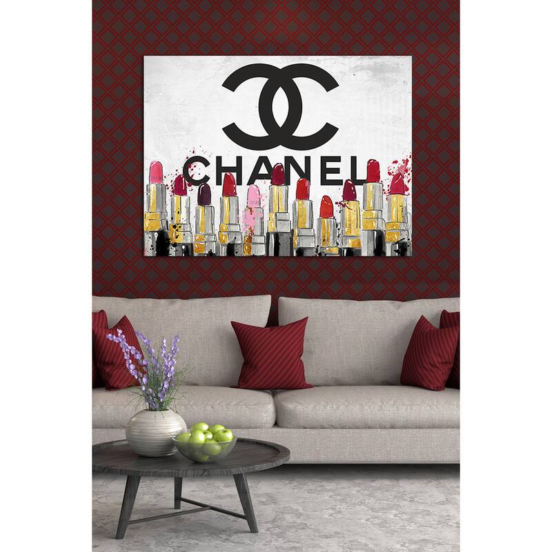 BY Jodi 'Chanel lipsticks' Giclee Print Canvas Wall Art