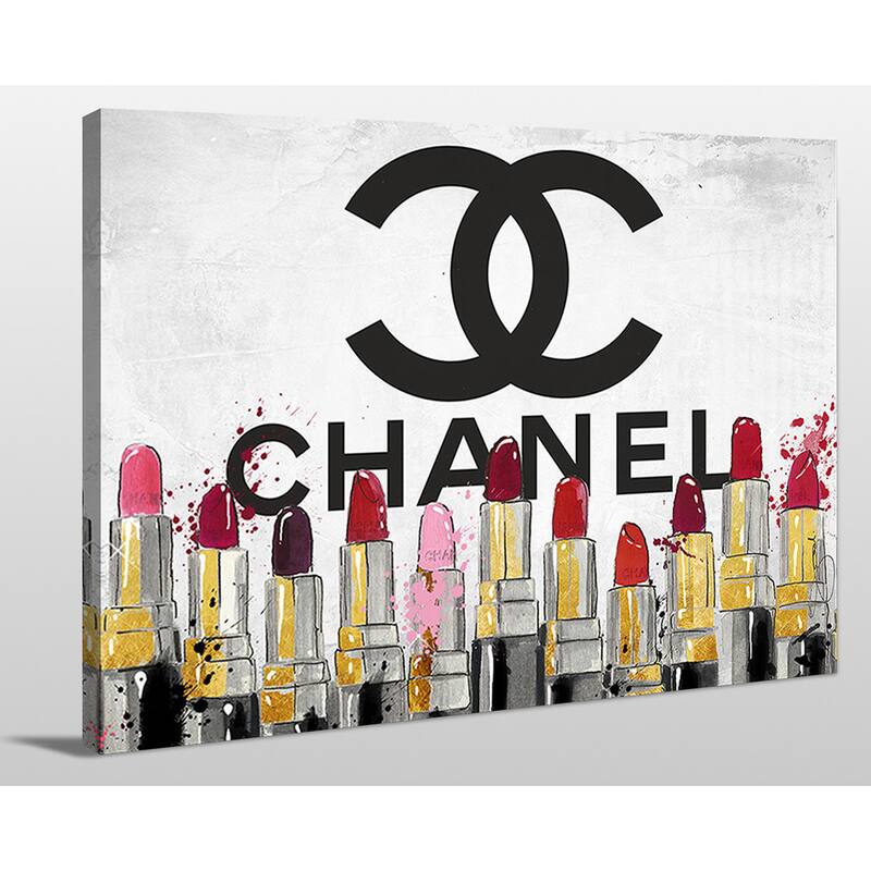 BY Jodi 'Chanel lipsticks' Giclee Print Canvas Wall Art