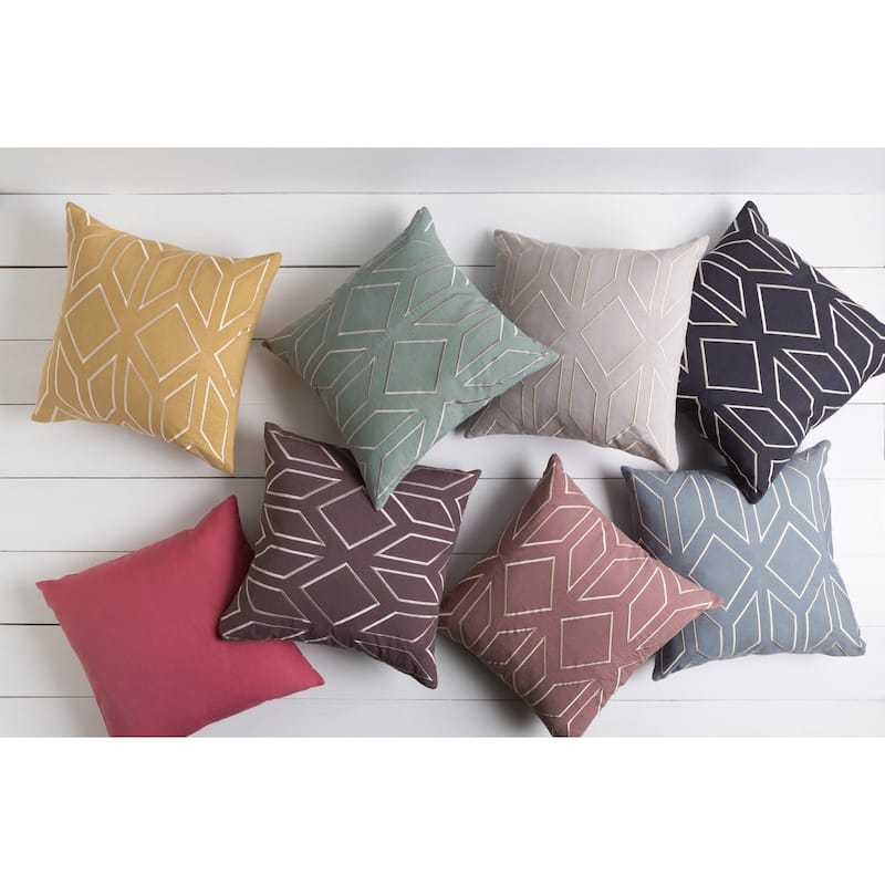 Decorative Long 20-inch Poly or Feather Down Filled Throw Pillow
