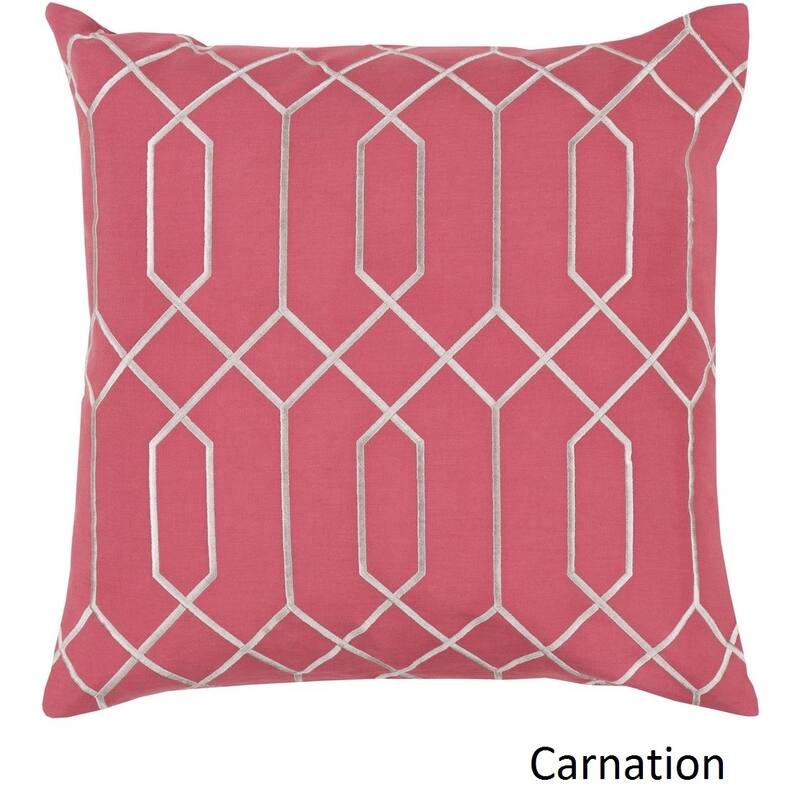 Decorative Main 20-inch Poly or Feather Down Filled Throw Pillow - Down - Pink