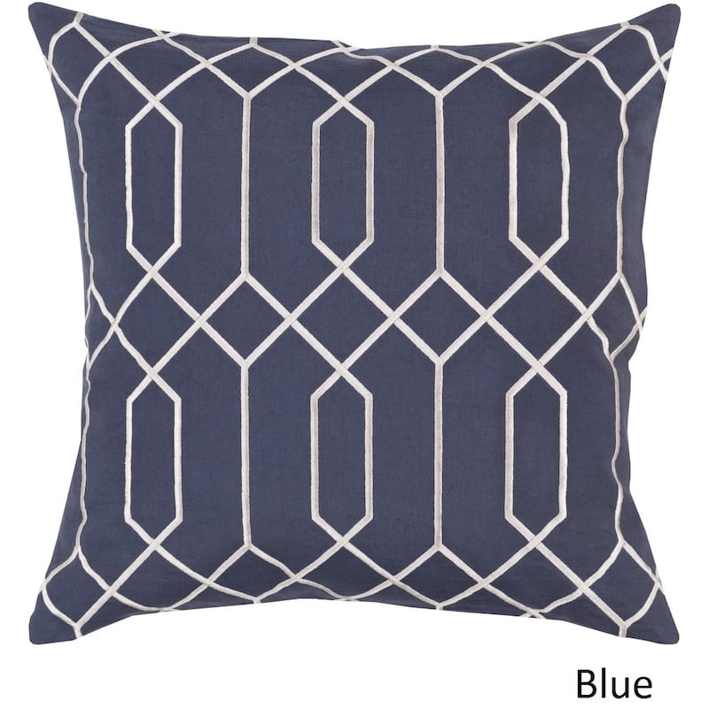 Decorative Main 20-inch Poly or Feather Down Filled Throw Pillow