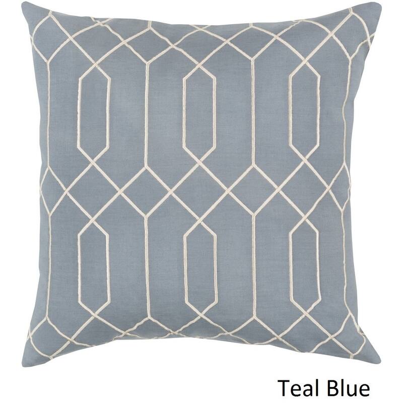 Decorative Main 20-inch Poly or Feather Down Filled Throw Pillow