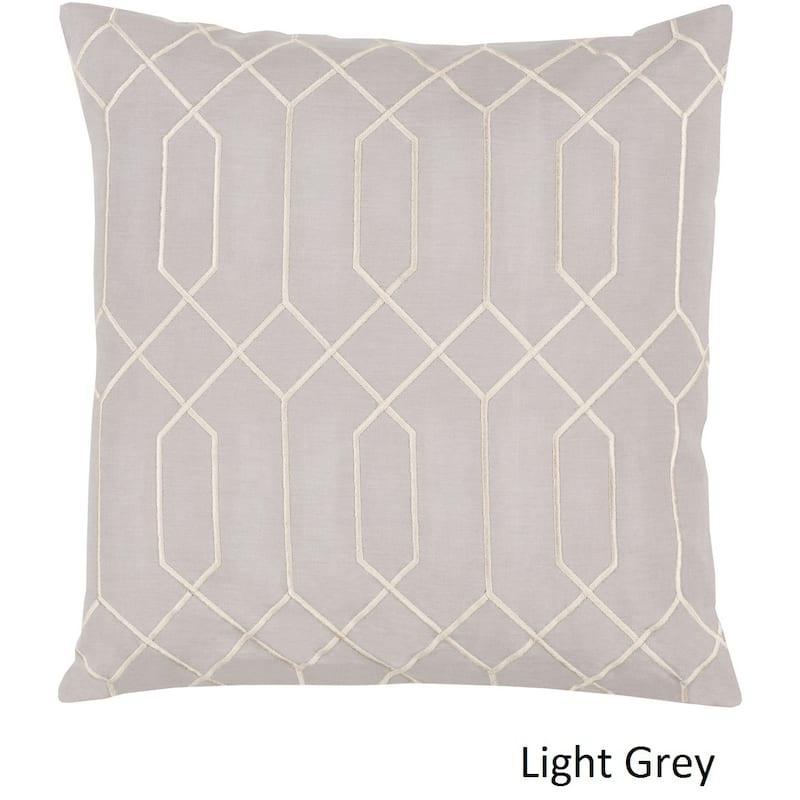 Decorative Main 20-inch Poly or Feather Down Filled Throw Pillow