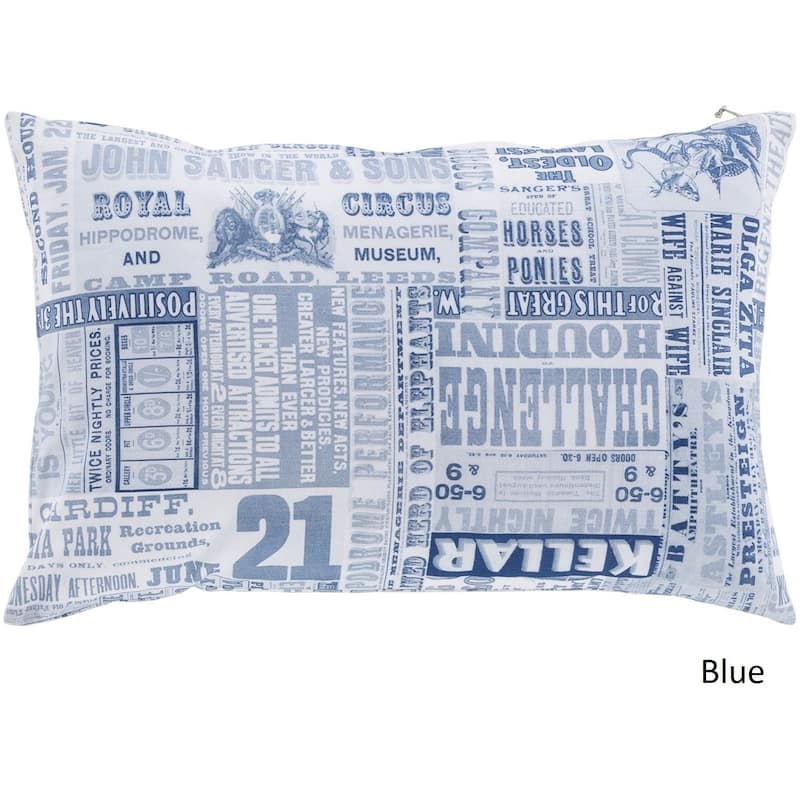 Decorative Mile Poly or Feather Down Filled Throw Pillow (13 x 20)