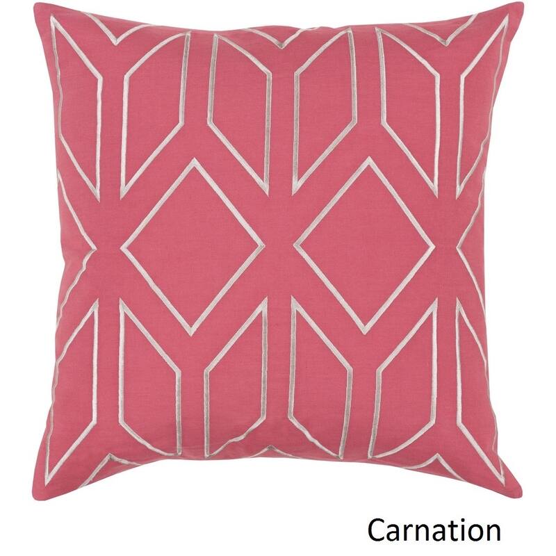 Decorative Long 18-inch Poly or Feather Down Filled Throw Pillow - Down - Pink