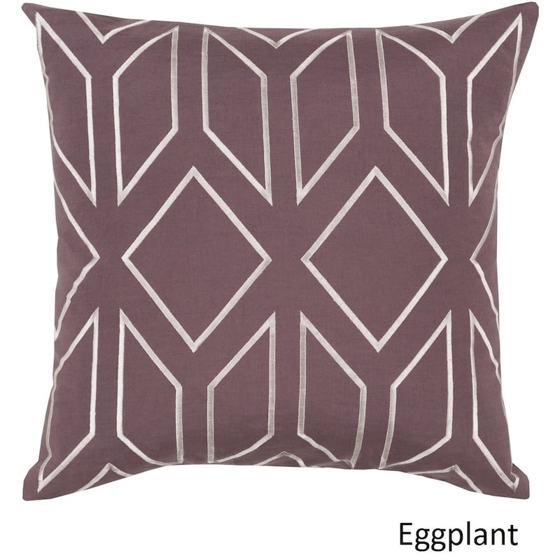 Decorative Long 18-inch Poly or Feather Down Filled Throw Pillow - Down - Purple
