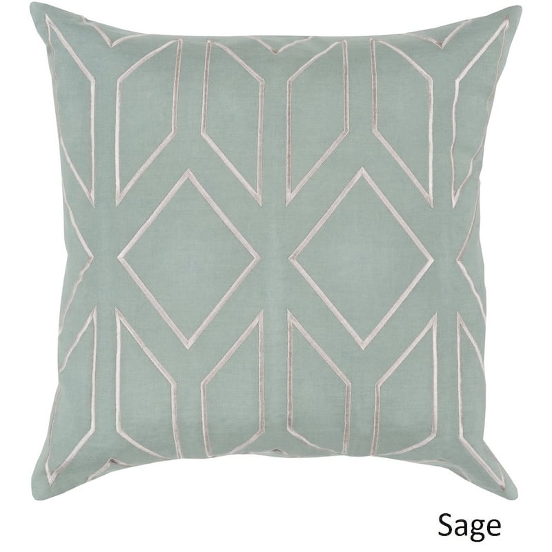 Decorative Long 18-inch Poly or Feather Down Filled Throw Pillow