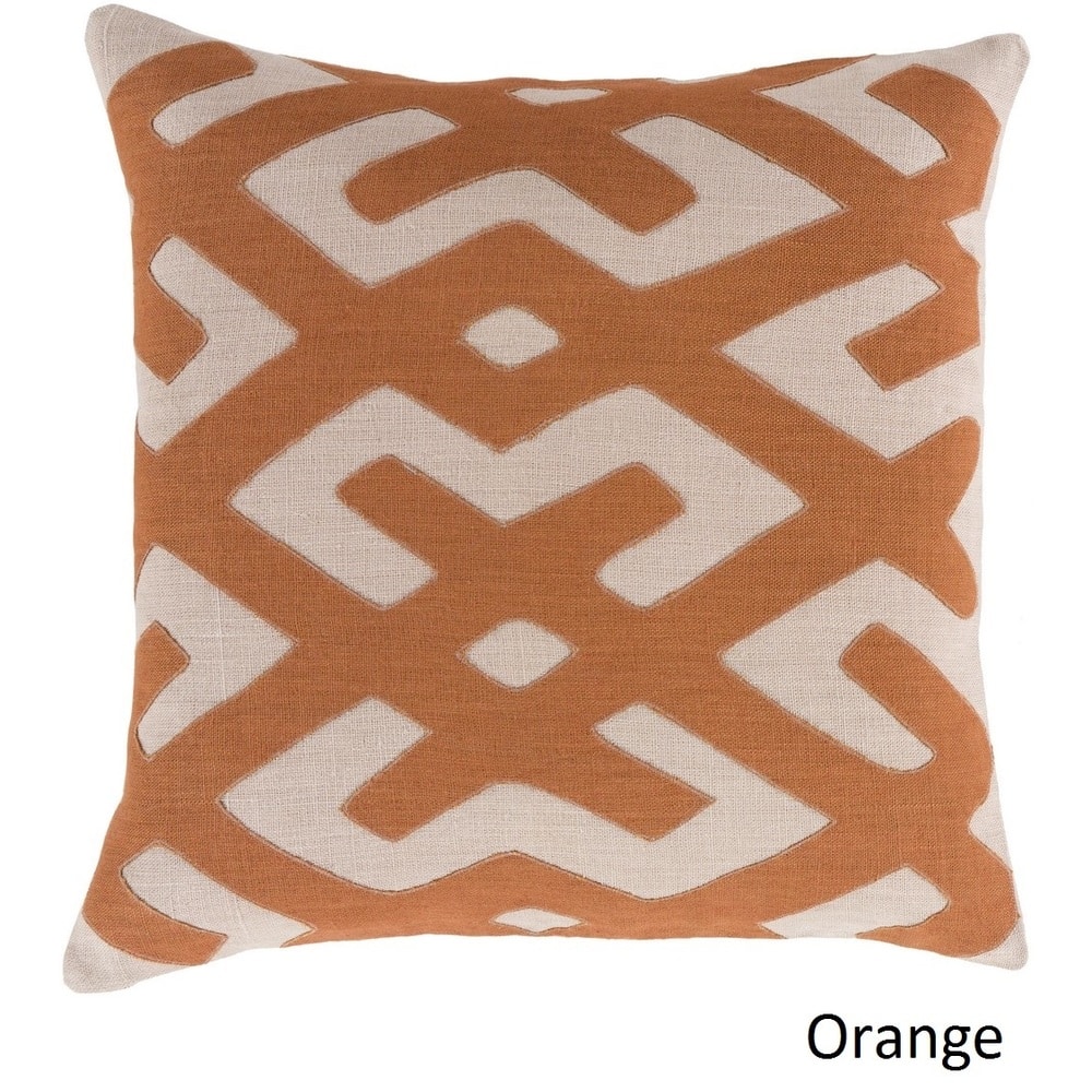 Decorative Pall 18-inch Poly or Feather Down Filled Throw Pillow