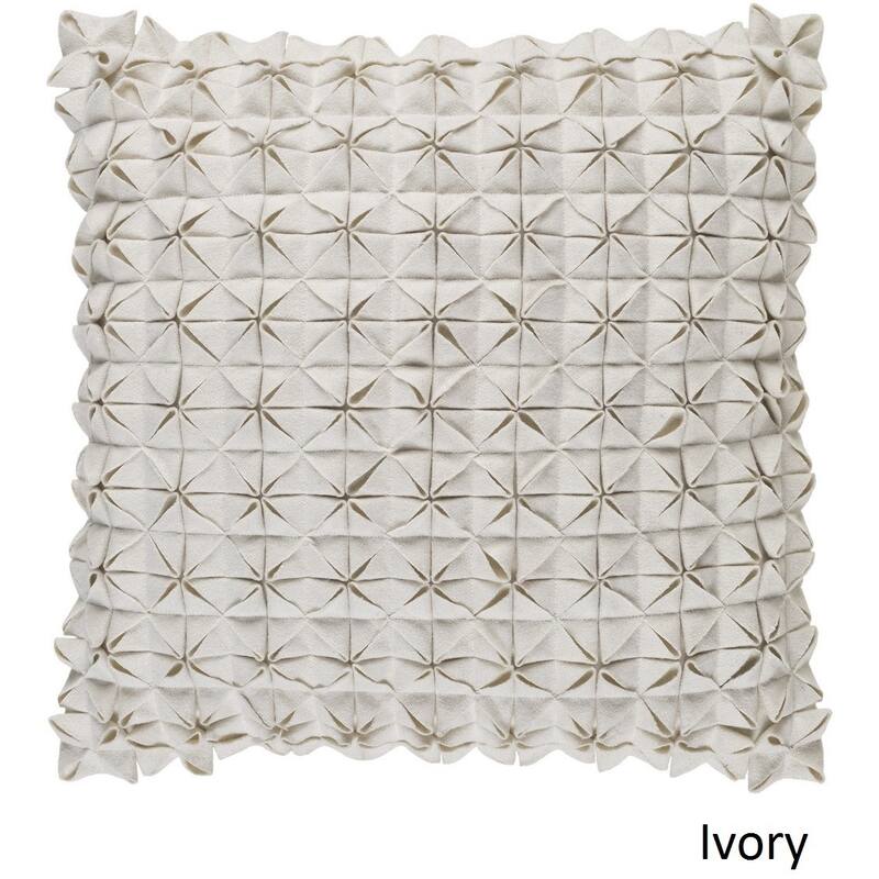 Decorative Real 20-inch Poly or Feather Down Filled Throw Pillow