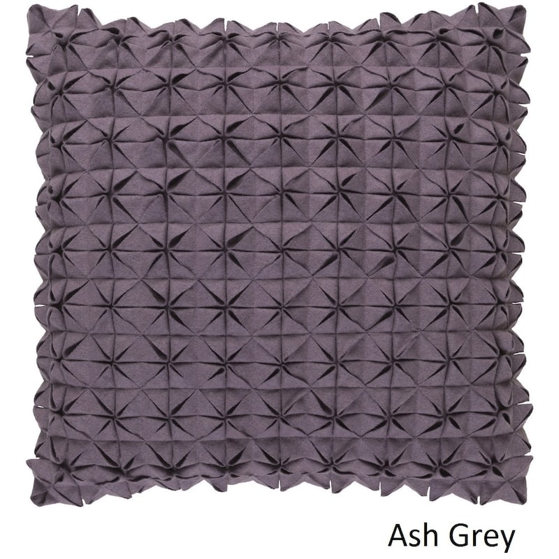 Decorative Real 20-inch Poly or Feather Down Filled Throw Pillow - Down - down ash