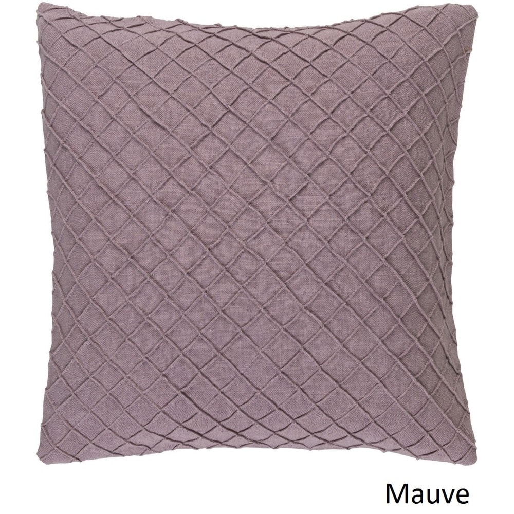 Decorative Reed 22-inch Poly or Feather Down Filled Throw Pillow