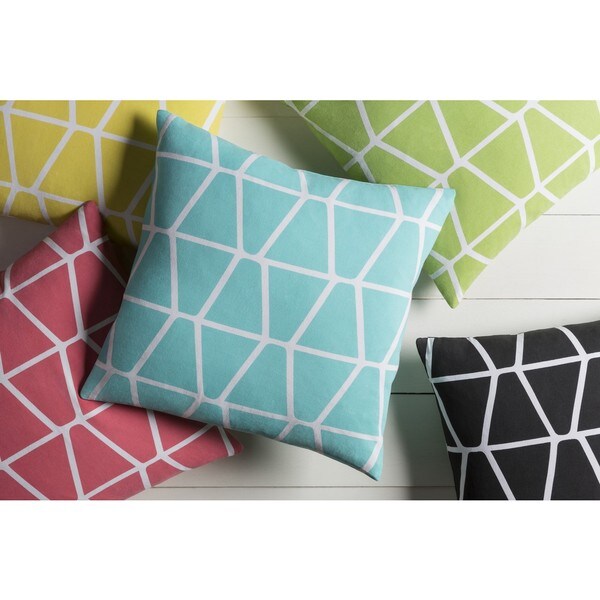 Decorative Pole 22-inch Poly or Feather Down Filled Throw Pillow
