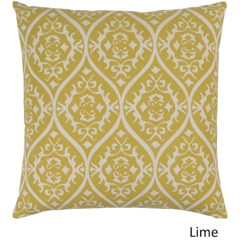 Decorative Pass 22-inch Poly or Feather Down Filled Throw Pillow - Green - Down