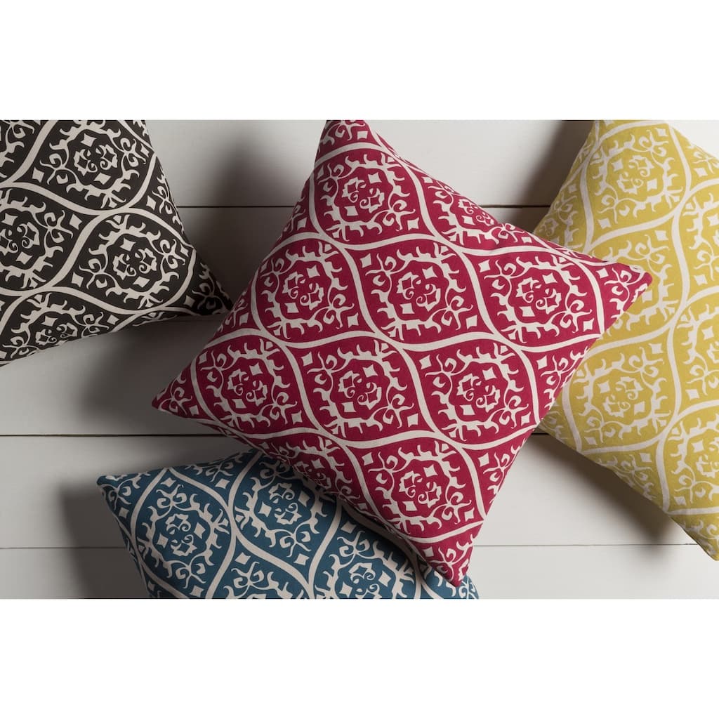 Decorative Pass 22-inch Poly or Feather Down Filled Throw Pillow