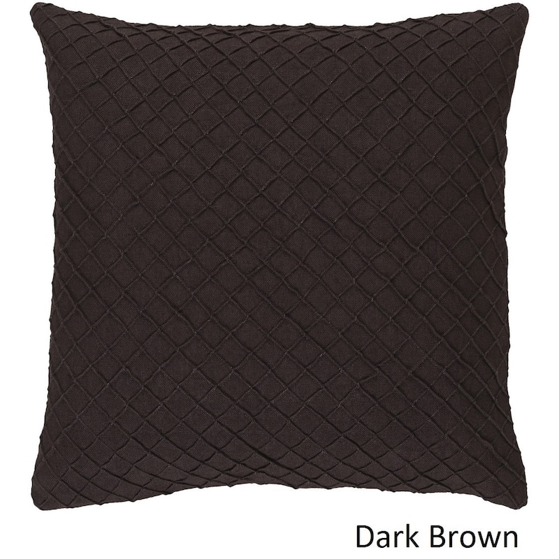Decorative Reed 20-inch Poly or Down Filled Throw Pillow - Down - Dark Brown