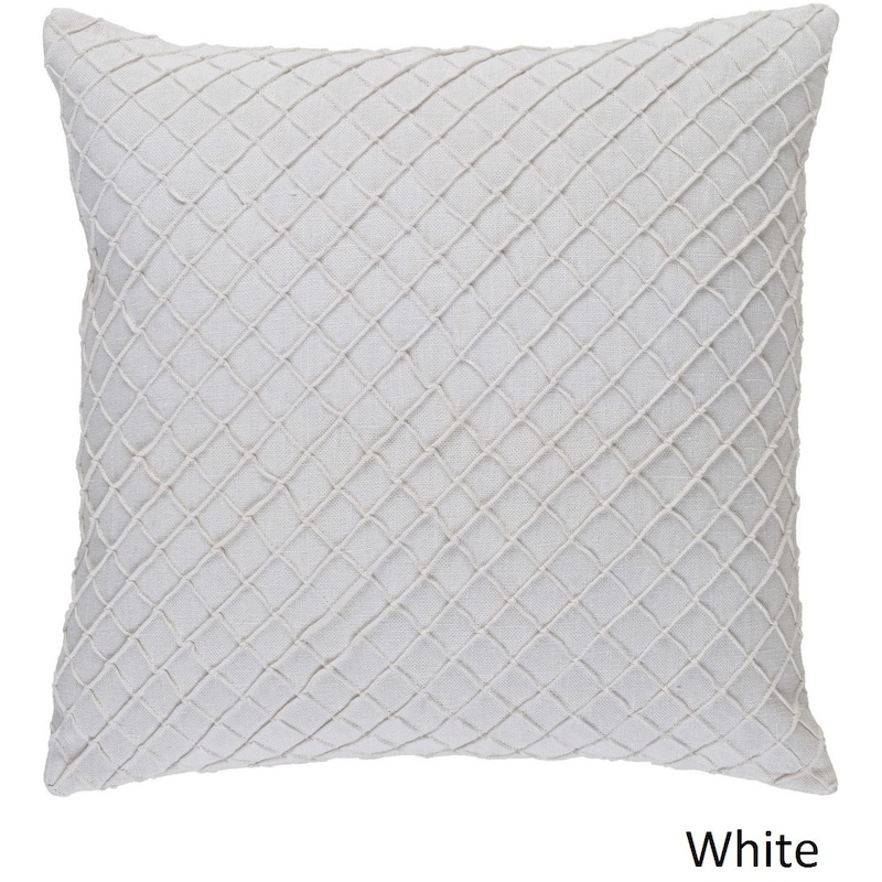 Decorative Reed 18-inch Poly or Feather Down Filled Throw Pillow