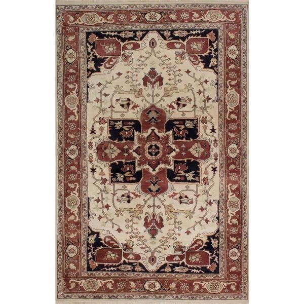 Ecarpetgallery Hand-knotted Serapi Heritage Beige Wool Rug (5'10 x 9')
