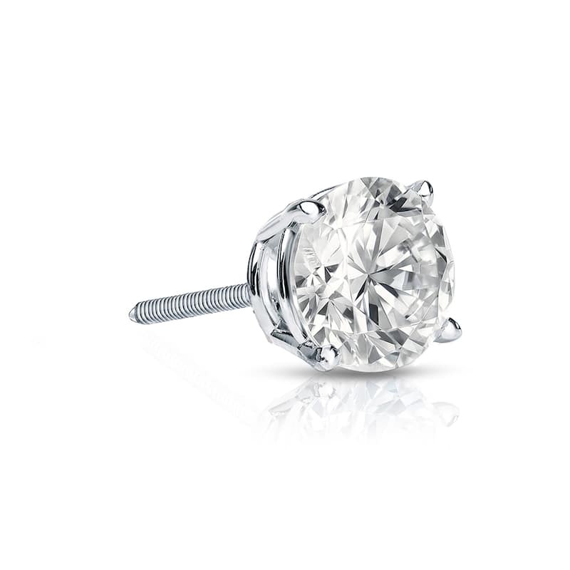 Auriya 1/4ctw Round Diamond SINGLE STUD (1) Earring 14k Gold