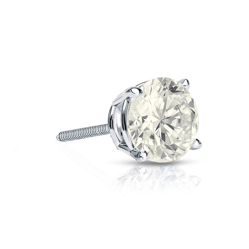 Auriya 1/4ctw Round Diamond SINGLE STUD (1) Earring 14k Gold