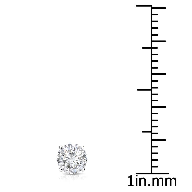 Auriya 14k Gold 1/3ct TDW Round SINGLE STUD (1) Diamond Earring